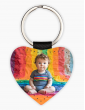 Breloc personalizat din piele ecologica - Inima