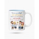 Cană - Interior Colorat Albastru Deschis