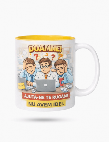 Cană - Interior Colorat Galben