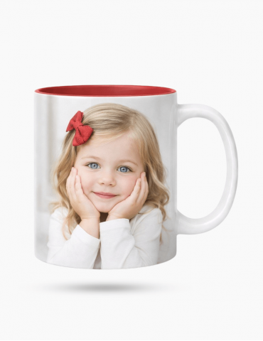 Cană - Interior Colorat Roșu