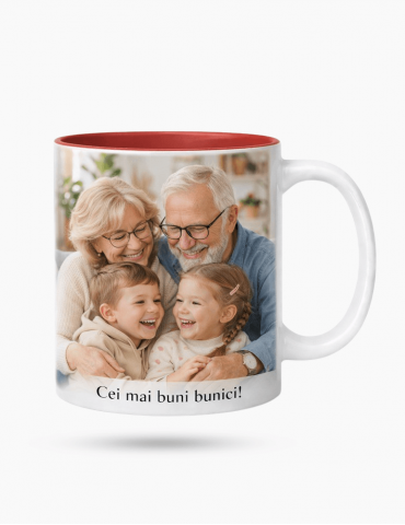 Cană - Interior Colorat Roșu