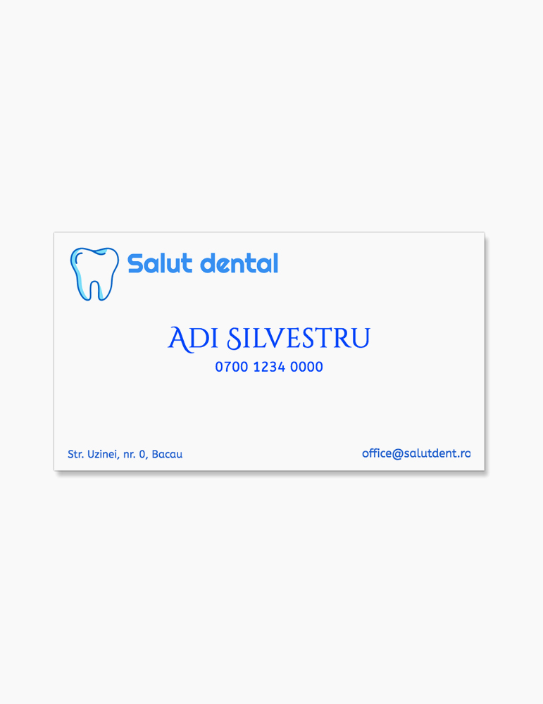 Carti de Vizita 100 buc. - Model Doctor Dentist