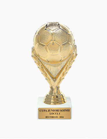 Cupă Figurină Minge de Fotbal - 5013G  15.7 cm