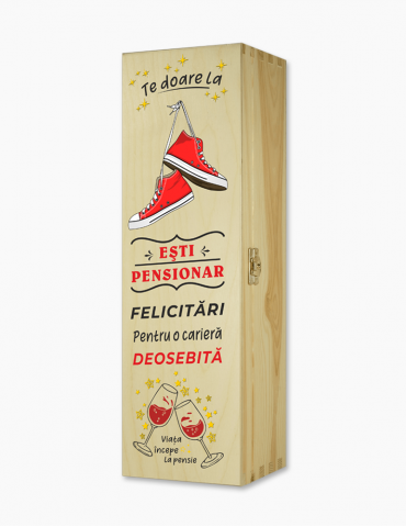 Cutie din lemn pentru vin Personalizabilă - Bascheți