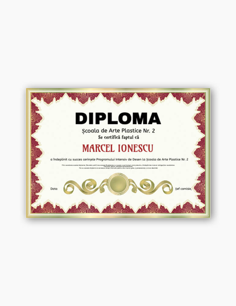 Diploma Cursuri Model 1