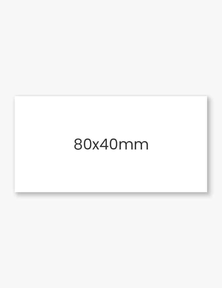 Set etichete dreptunghiulare 80x40mm