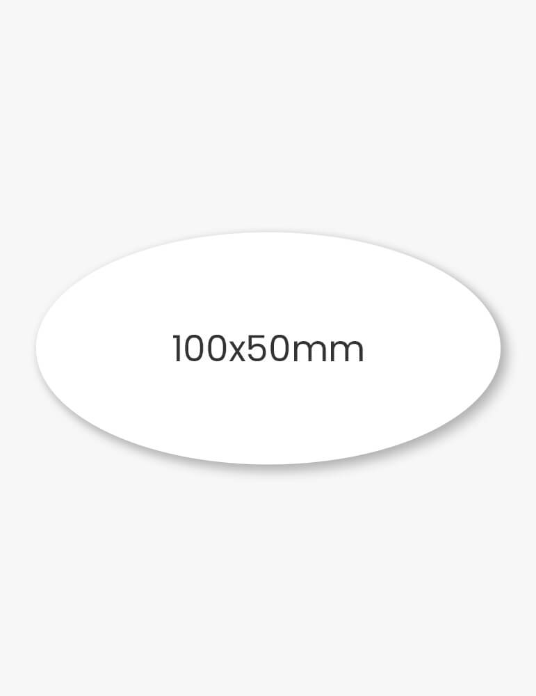 Set etichete ovale 100x50mm