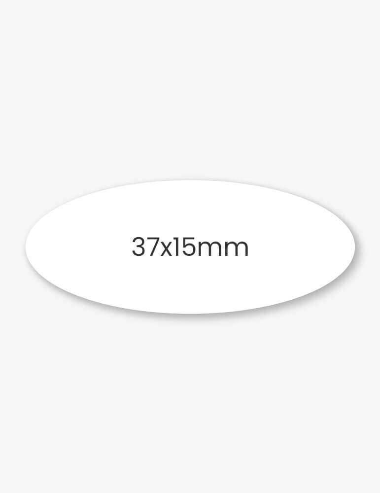 Set etichete ovale 37x15mm