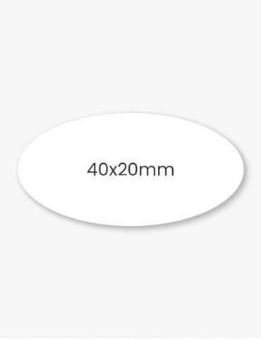 Set etichete ovale 40x20mm