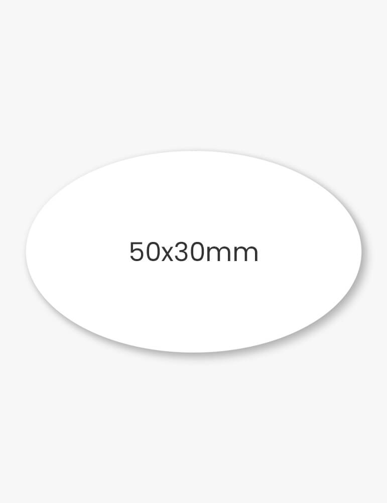 Set etichete ovale 50x30mm