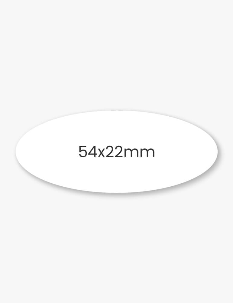 Set etichete ovale 54x22mm