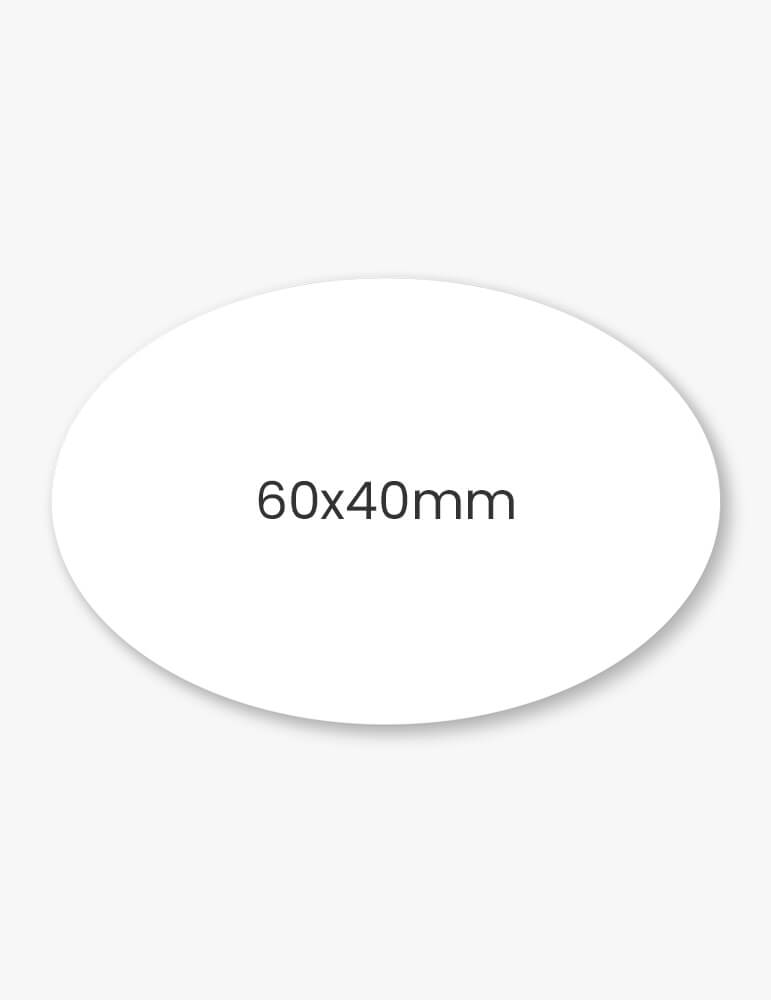 Set etichete ovale 60x40mm