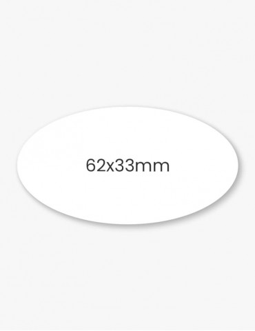 Set etichete ovale 62x33mm