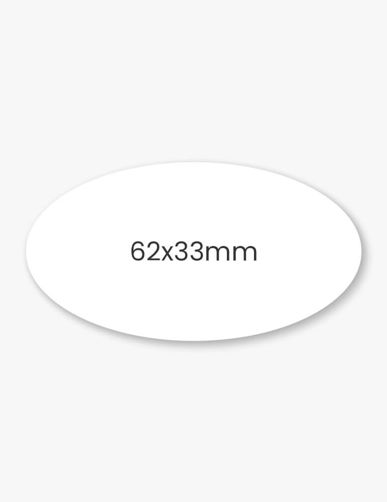Set etichete ovale 62x33mm