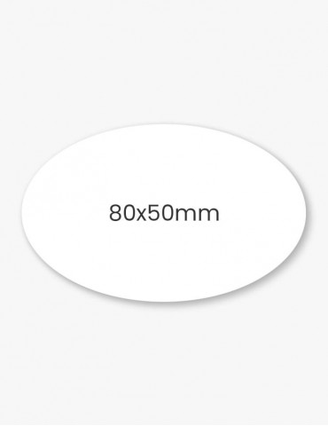 Set etichete ovale 80x50mm