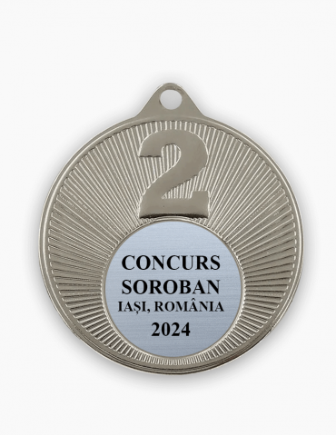 Medalie Metal Argintie 50 mm