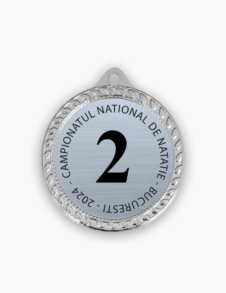 Medalie Metal Argintie 32 mm