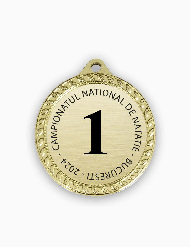 Medalie Metal Aurie 32 mm