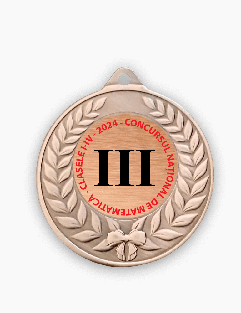 Medalie Metal Bronz 45 mm