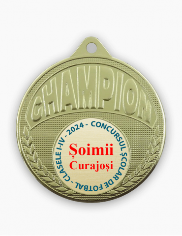 Medalie Metal Campion Aurie 50 mm