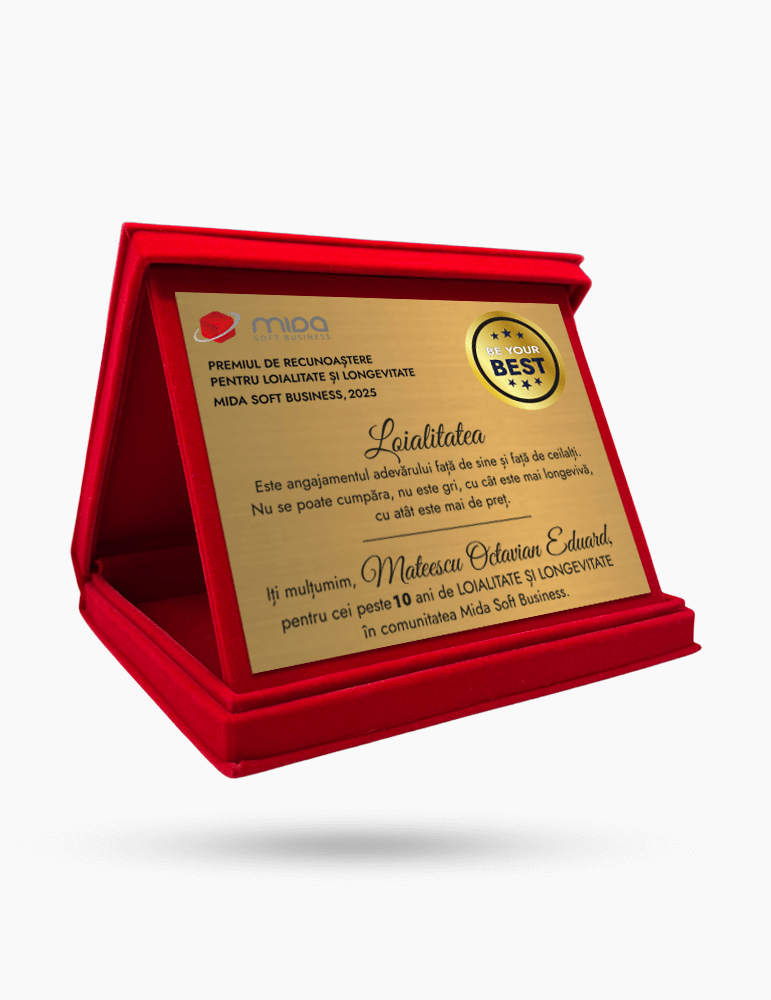 Cutie plus PLD 16K - Rosie cu placheta personalizata Cutie plus PLD 16K - Rosie cu placheta personalizata