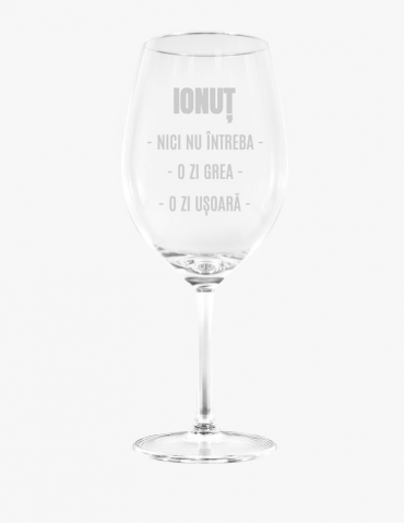Pahar de Vin - 530 ml - Model O zi usoara