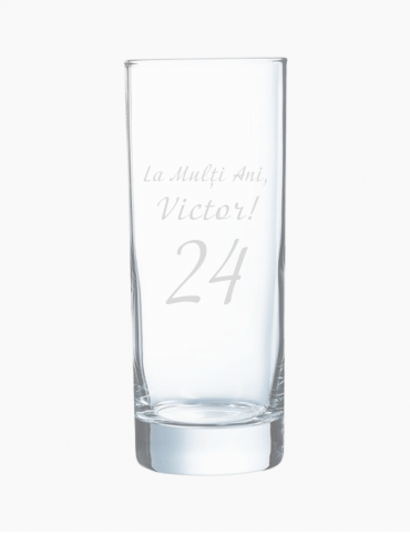 Pahar de Suc sau Apă Gravat - 330 ml