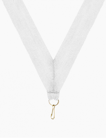 Panglică albă pentru medalie