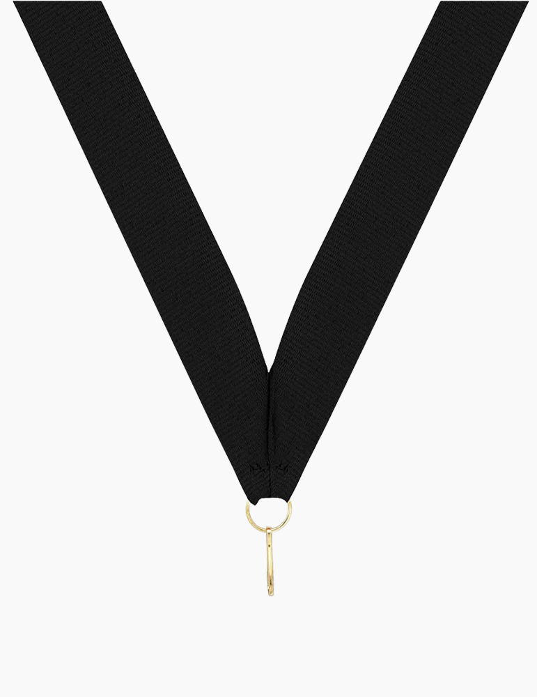 Panglică neagră pentru medalie Panglică neagră pentru medalie