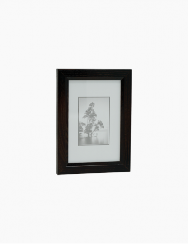 Ramă din lemn cu geam din sticlă Delta 10x15 cm Neagra