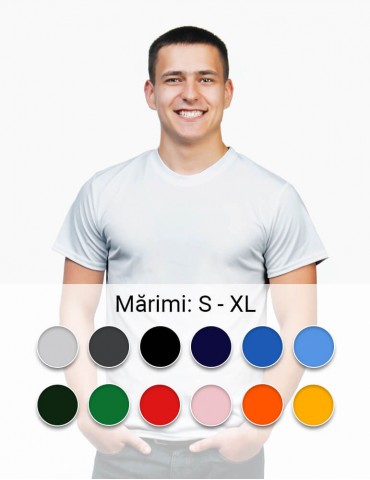 Tricou personalizat bărbat - alb