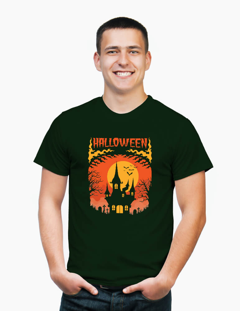 Casa bântuită - Tricou bărbat Halloween