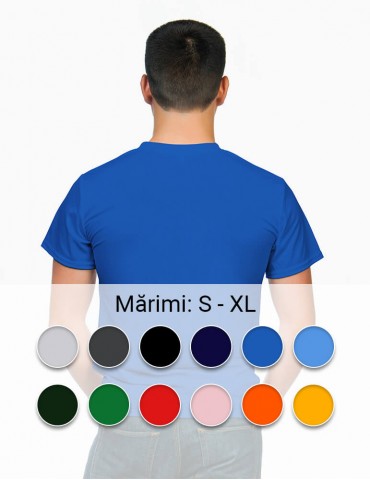 Tricou personalizat bărbat - colorat, față-verso