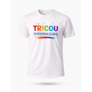 Tricou personalizat bărbat - alb