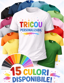 Tricou personalizat bărbat - colorat