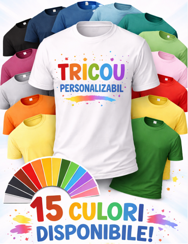 Tricou personalizat bărbat - colorat