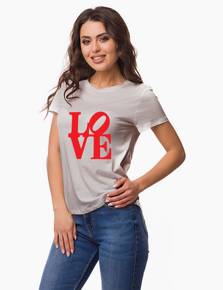 LOVE - Tricou personalizat damă cu model