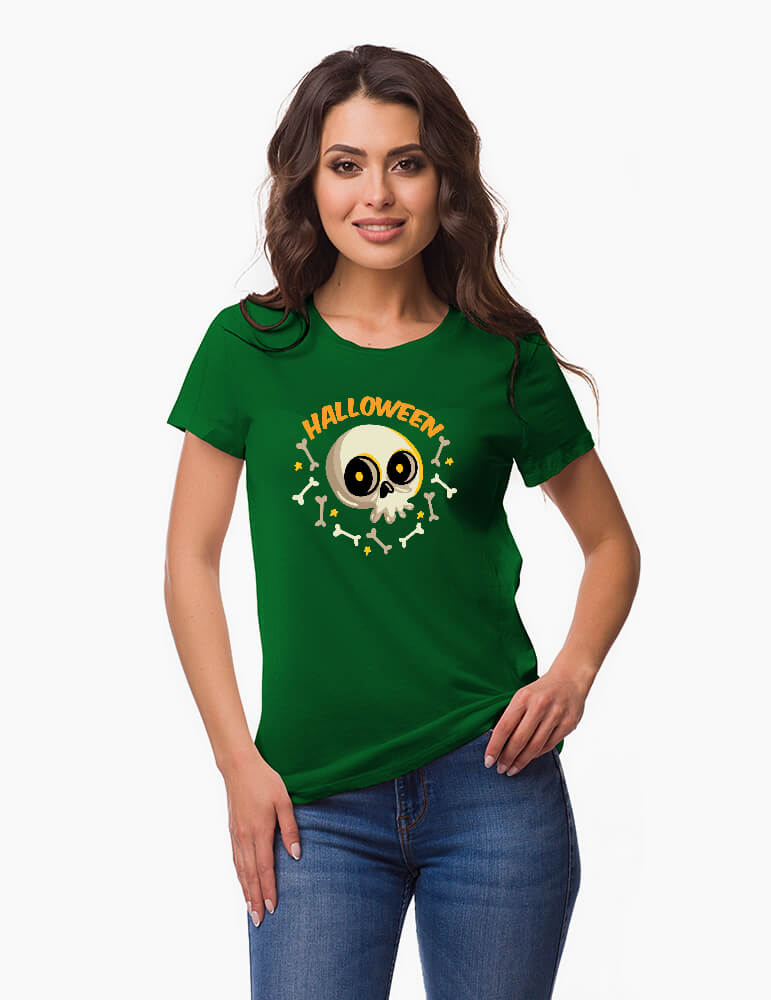 Craniu - Tricou Damă Halloween