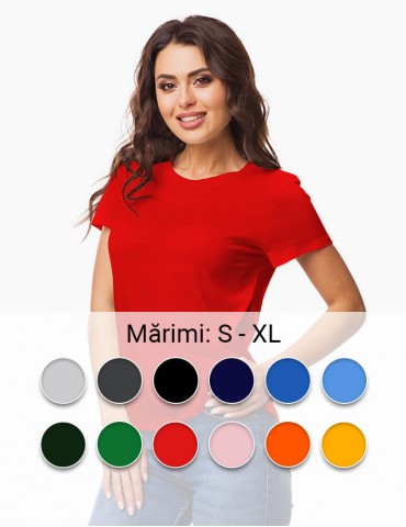 Tricou personalizat damă - colorat