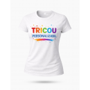 Tricou personalizat damă - alb