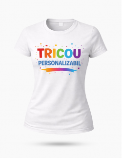 Tricou personalizat damă - alb