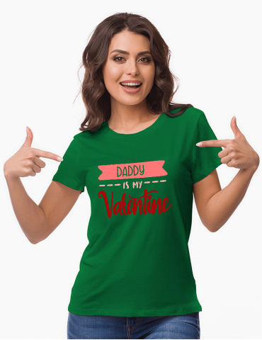 Daddy is my Valentine - Tricou Damă Valentine's Day