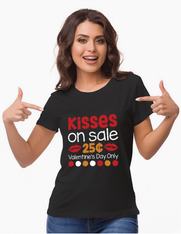 Kisses on Sale - Tricou Damă Valentine's Day